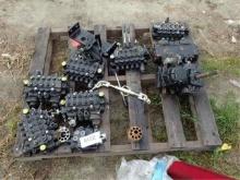 Pallet of TYM Backhoe Hydraulic Valve Bodies &