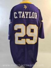 Chester Taylor No. 29 Minnesota Vikings NFL Jersey, Reebok 2XL Length +2, 1 lb