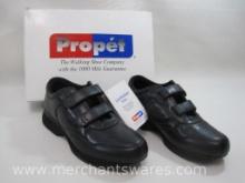 Propet Life Walker Strap Walking Shoes in Black, size 8M, 2 lbs 2 oz