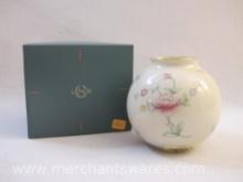 Lenox Floral Garden Globe Vase in Original Box, 14 oz