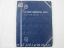 Lincoln Memorial Cent Collection Starting 1959 Whitman Coin Folder with Coins as Pictured, 12 oz