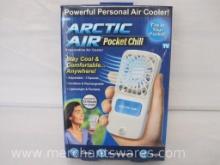Artic Air Pocket Chill Personal Air Cooler, New in Box