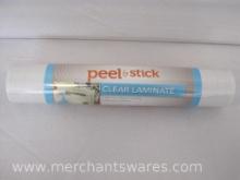 Peel and Stick Clear Laminate, 12 inch x 36 ft (36 SQ. FT.)