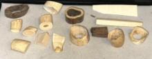 14 Old Pieces of Mammoth or Mastodon Ivory