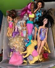 Bin of Barbie and Dolls