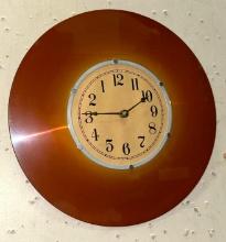33 RPM Shaped Wall Clock- works