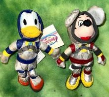 VTG Disney Spaceman Mickey Mouse and Donald Duck Plush