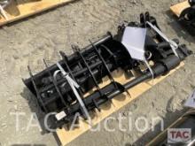 New (9) Piece Mini Excavator Attachment Set