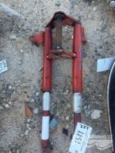 MOTORCYCLE PARTS RED W/SHOCKS