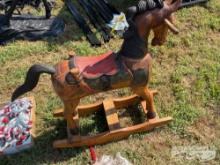 WOODEN ROCKING HORSE