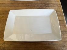 Rectangle 15” x 10” White Ceramic Dish
