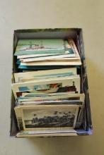 Box Of Vintage Post Cards