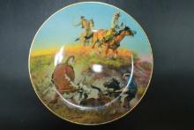 George Phippen Western Plate " In Trouble"