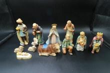 Group Of 11 Goebel Nativity Figurines