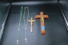 2 Crosses And Rosary