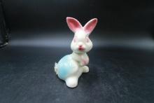 Rabbit Figurine With Cottontail