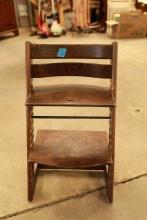 Oak Step Stool/Chair