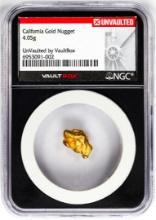 4.05 Gram California Gold Nugget NGC Vaultbox Unvaulted
