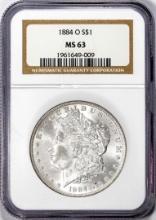 1884-O $1 Morgan Silver Dollar Coin NGC MS63