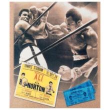 "Ken Norton and Ali Ticket" Sports Collectible Hand-Signed by Ken Norton (1943-2013)