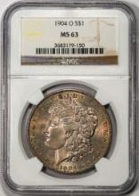 1904-O $1 Morgan Silver Dollar Coin NGC MS63