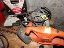 (3) Corded Power Tools, Craftsman Hand Circular Saw, Black and Decker Hedge