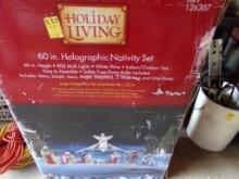 60'' Holographic Nativity Set, ''Holiday Living'' (Back Garage)