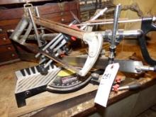 Miter Box with Saw, Hack Saw, Coping Saw and Hand Saw (Cellar)