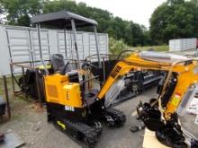 New Miva VA15 Mini Excavator with Side Controls, Grader Blade, Stationary T