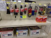 Group of Appliance Cords, Fllod Lights, Display Batteries, Etc. (Check Out