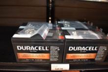 (4) DURACELL SEALED BATTERIES, DURA12-NB