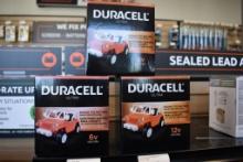 (3) DURACELL RIDING TOY BATTERIES, (2) 6V AND (1) 12V