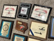 Corvette racing plaques/trophies