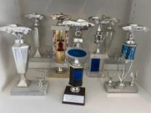 lot of 1970s Corvette trophies