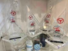 2005 Minnesota Glass commemorative trophies from Corvette competitions