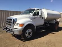 2005 Ford F750 2000 Gallon Water Truck,