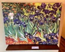 Floral Wall Art "irises" Van Gogh Style