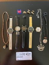 Collection Of Watches And Various Jewelry Pieces