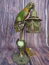 Hubley Art Deco Cast Metal Lamp