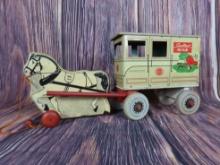 Sealtest Milk Horse Drawn Toy Wagon - Pull Toy