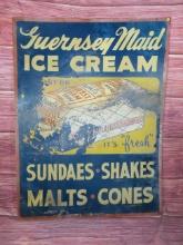 Guernsey Maid Ice Cream Sign