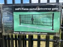 20 FT FARM METAL DRIVEWAY GATE