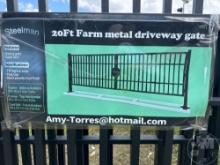 20 FT FARM METAL DRIVEWAY GATE