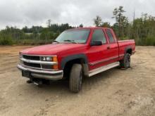 1997 CHEVROLET 2500 EXTENDED CAB 4X4 PICKUP VIN: 1GCGK29R6VE185302