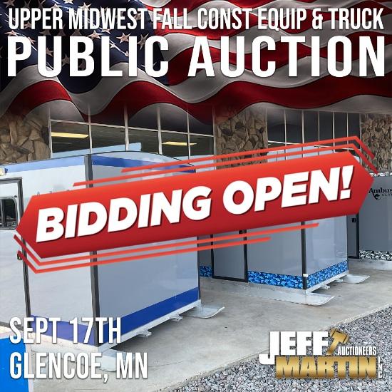 UPPER MIDWEST CONST. EQUIP & TRUCK PUBLIC AUCTION