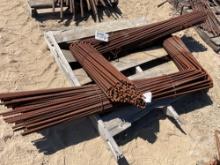 QTY OF L-SHAPED REBAR, 5’...... X 2’......