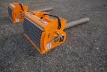 New Landhonor Skid Steer Double Discharge Concrete Mixer Attachment