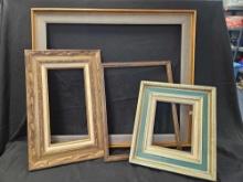 WOODEN PICTURE FRAMES - LARGE AND SMALL