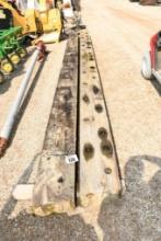 TWO HEAVY DUTY 18FT WOOD SILLS FOR WAGON