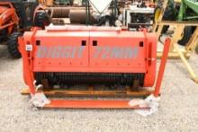 DIGGIT TH76 76" FORESTRY DRUM MULCHER SKID STEER QUICK ATTACH (UNUSED)